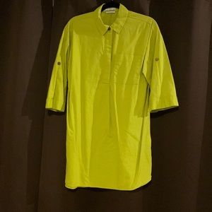 Reserved Linen Blend Shirt Dress